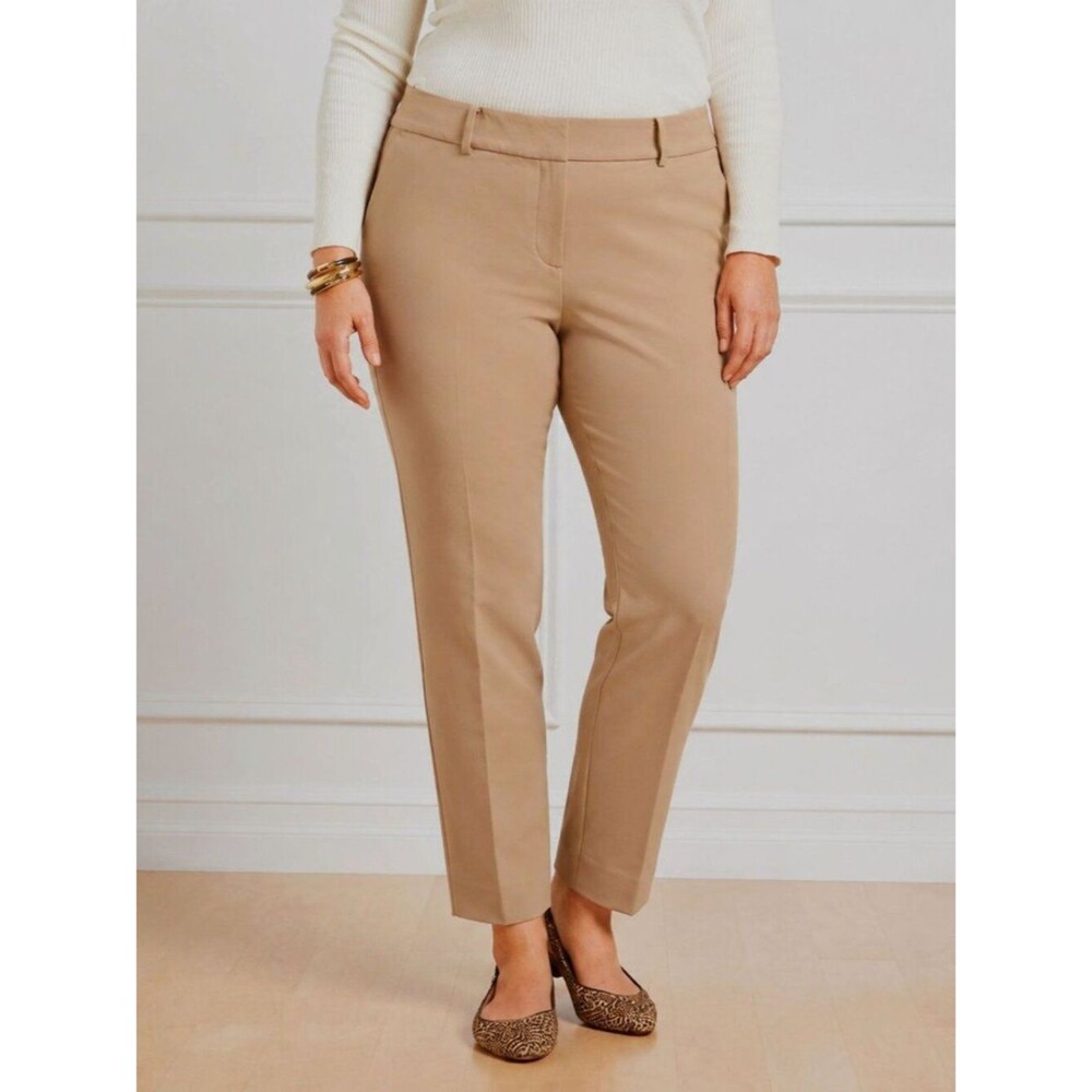 Talbots Beige Hampshire Ankle Pants Size 16P NWOT